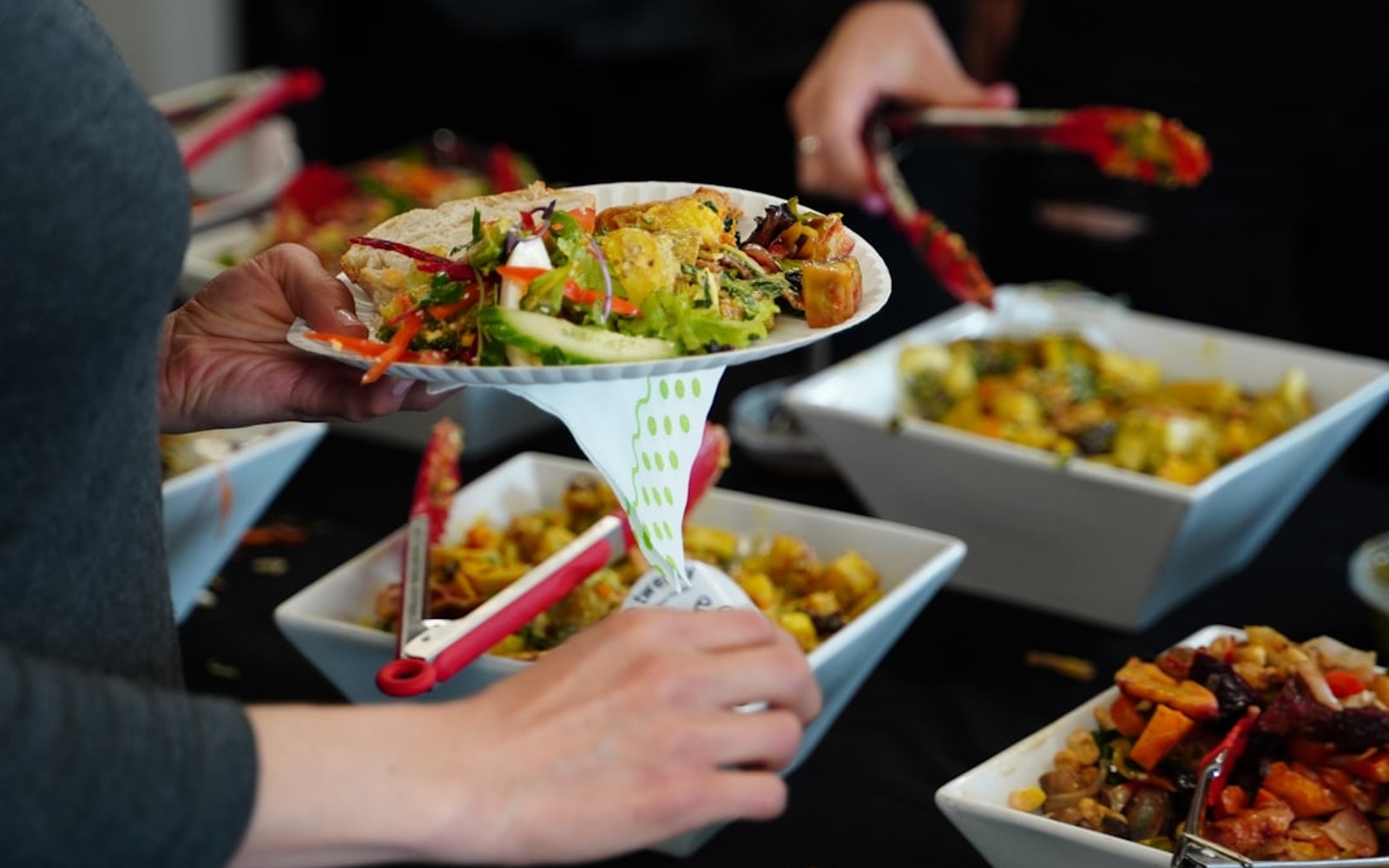 Private event catering — warm food service for a family gathering
